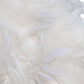 Dolce & Gabbana White Fox Rooster Feathers Neck Warmer Scarf