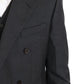 Dolce & Gabbana Gray Wool Silk Double Breasted Slim Suit