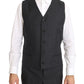 Dolce & Gabbana Gray Wool Silk Double Breasted Slim Suit