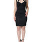 Dolce & Gabbana Black Cut Out Sleeveless Bodycon Mini Dress