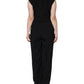 Dolce & Gabbana Black Wool Blend Sleeveless Jumpsuit Dress