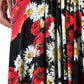 Dolce & Gabbana Black Floral Silk Sleeveless Long Gown Dress