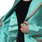 Dolce & Gabbana Metallic Green Single Breasted Blazer Jacket