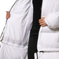 Dolce & Gabbana White Puffer Quilted Full Zip Coat Jacket