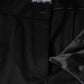 Dolce & Gabbana Black Cashmere Mid Waist Women Boot Cut Pants