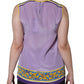 Dolce & Gabbana Purple Silk Caponata Siciliana Print Tank Top