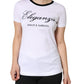 Dolce & Gabbana White Eleganza Print Short Sleeves T-shirt