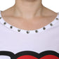 Dolce & Gabbana White I Love The Love Embellished Tank Top