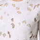 Dolce & Gabbana White Lace Cut Out Long Sleeves Pullover Sweater