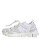 Dolce & Gabbana White Mesh Sorrento Trekking Sneakers Shoes