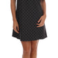 Dolce & Gabbana Gray Polka Dotted Wool Stretch Dress