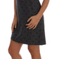 Dolce & Gabbana Gray Polka Dotted Sheath Wool Dress