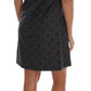 Dolce & Gabbana Gray Polka Dotted Sheath Wool Dress