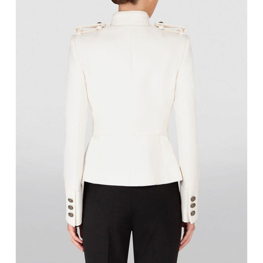 Dolce & Gabbana White Wool Jacket