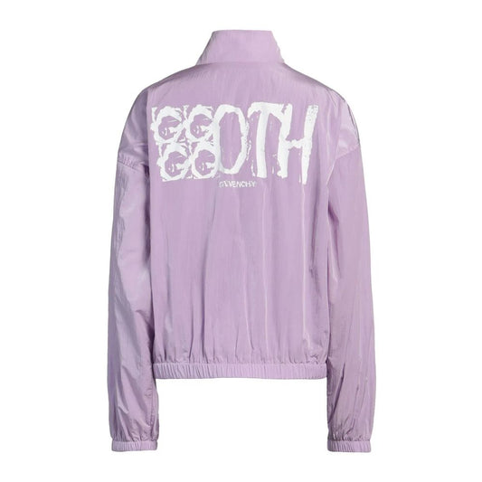 Givenchy Purple Logo Zip Jacket