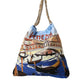 Dolce & Gabbana Multicolor Venezia Canvas Women Shopping Tote Bag