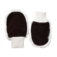 Dolce & Gabbana White Acrylic Knitted Fur Wrist Mitten Gloves