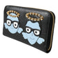 Dolce & Gabbana Black Blue Leather #DGFAMILY Zipper Continental Men Wallet