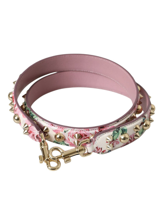 Dolce & Gabbana Pink Floral Handbag Accessory Shoulder Strap