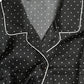 Dolce & Gabbana Black Polka Dot Silk Long Sleeve Shirt