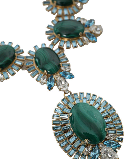 Dolce & Gabbana Gold ToneBrass PIETRE OVALI Crystal Embellished Necklace