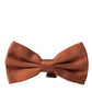 Dolce & Gabbana Brown Silk Adjustable Neck Men Bow Tie