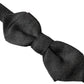 Dolce & Gabbana Black Silk Adjustable Neck Men Bow Tie