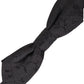 Dolce & Gabbana Black Silk Adjustable Neck Men Bow Tie