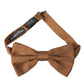 Dolce & Gabbana Brown Silk Adjustable Neck Men Bow Tie