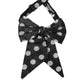 Dolce & Gabbana Black Polka Dots Ribbon Adjustable Neck Bow Tie