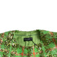 Dolce & Gabbana Green Nylon Sequinned Checkered Coat Jacket