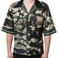 Dolce & Gabbana Multicolor Camouflage Button Down Men Casual Shirt