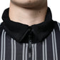 Dolce & Gabbana Black White Stripes Full Zip DNA Milano Men Sweater