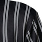 Dolce & Gabbana Black White Stripes Full Zip DNA Milano Men Sweater