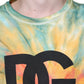 Dolce & Gabbana Multicolor Tie-Dye Logo Cotton T-shirt