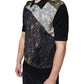 Dolce & Gabbana Multicolor Camouflage Patchwork Silk Polo T-shirt