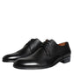 Dolce & Gabbana Black Leather Derby Formal Dress Shoes