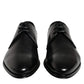 Dolce & Gabbana Black Leather Derby Formal Dress Shoes