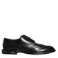 Dolce & Gabbana Black Leather Oxford Wingtip Formal Shoes