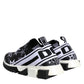 Dolce & Gabbana Black White Star Print Sorrento Sneakers Shoes