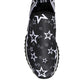 Dolce & Gabbana Black White Star Print Sorrento Sneakers Shoes