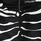 Dolce & Gabbana Black White Zebra A-line Sheath Mini Dress