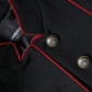 Dolce & Gabbana Black Single Breasted Trench Coat Jacket