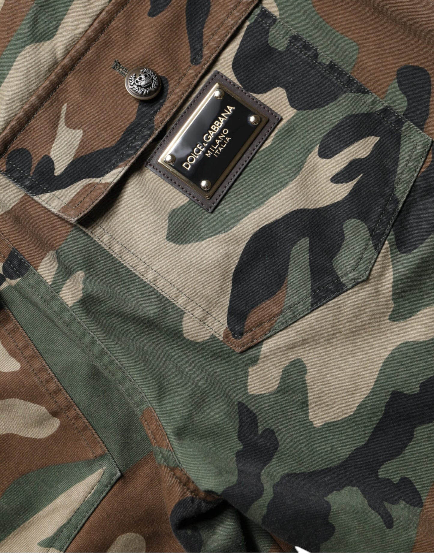 Dolce & Gabbana Multicolor Camouflage Cargo Pants