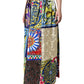 Dolce & Gabbana Multicolor Patchwork Sicily Long Maxi Skirt