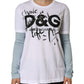 Dolce & Gabbana White Cotton Logo Print Round Neck T-shirt