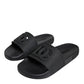 Dolce & Gabbana Black Rubber Slides Sandals Beachwear Shoes