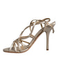 Dolce & Gabbana Beige Leather Stiletto Heels Sandals Shoes