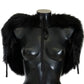 Dolce & Gabbana Black Silver Fox Fur Scarf