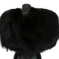 Dolce & Gabbana Black Silver Fox Fur Scarf